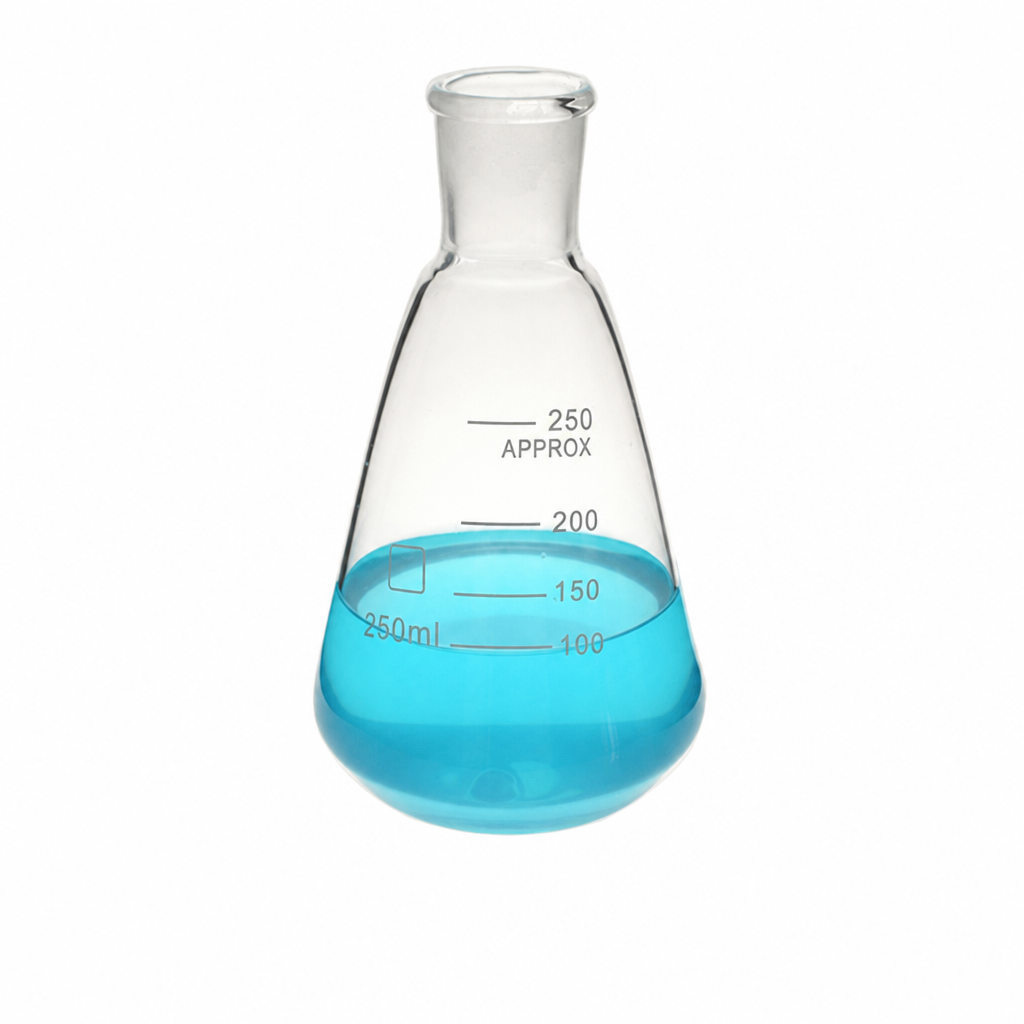 (MQQFS006) Quartz Erlenmeyer Flask with Stopper, 100 mL, 1 Piece