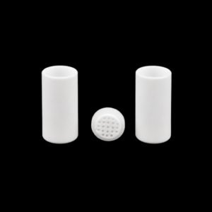 (MQACR592) Alumina Crucible Set with Perforated Lid, Ø13.5 × 28 mm