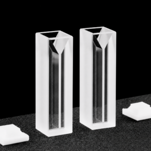 (MQQMC072) Glass Micro Cuvette, 10 mm Path, 350 µL, Two-Way Light, Pack of 2
