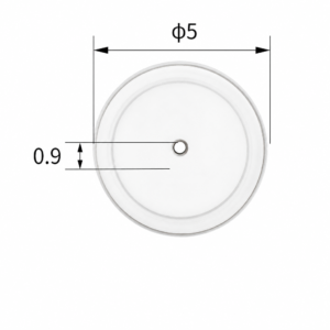 (MQACR498) Alumina Thermal Analysis Crucible Lid, Ø5 mm