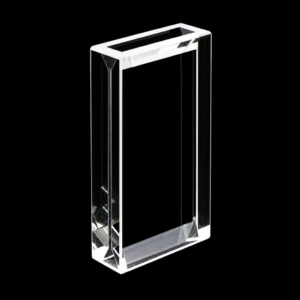 (MQQFL076) Glass Rectangular Sample Cell, 1/25 mm paths, 1.3 mL nominal capacity, V-Shaped End Openings