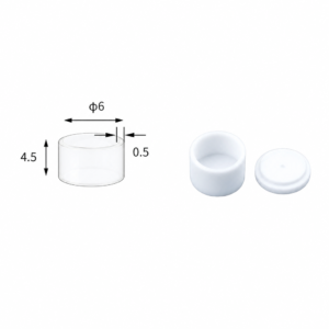 (MQACR495) Alumina Thermal Analysis Crucible with Lid, Ø6 × 4.5 mm, 78 µL