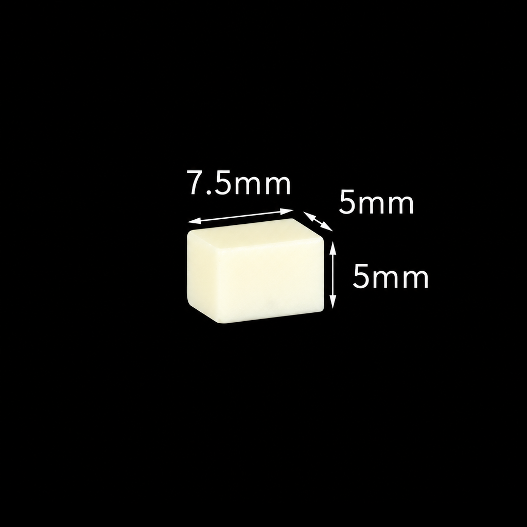 (MQACR015) Alumina Support Block, 7.5 × 5 × 5 mm
