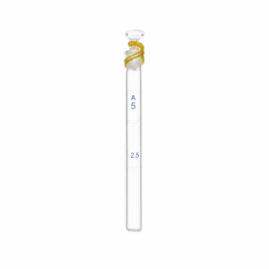 (MQQTT001) Quartz Colorimetric Tube with Stopper, 5 mL, Ø12 × 118 mm, 1 Piece