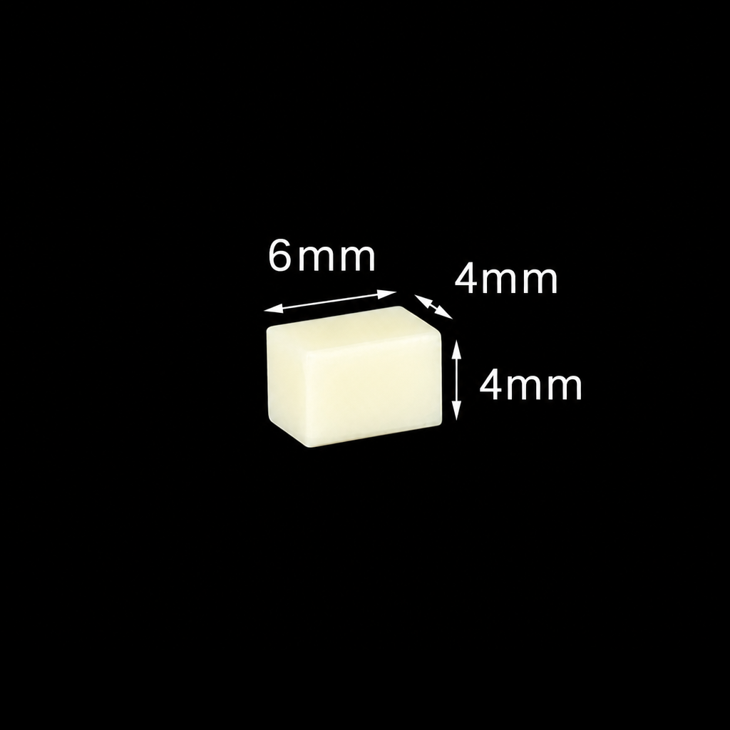(MQACR014) Alumina Support Block, 6 × 4 × 4 mm