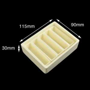 (MQACR191) Alumina Crucible Set, 115 × 90 × 30 mm, 5 Small Crucibles