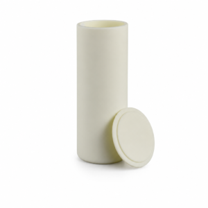 (MQACR358) Cylindrical Alumina Crucible with Lid, Ø45 × 110 mm, 120 mL