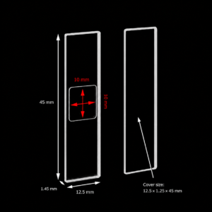 (MQQHC023) Quartz Demountable Cuvette, 0.2 mm Path, 20 µL, with Cover Plate