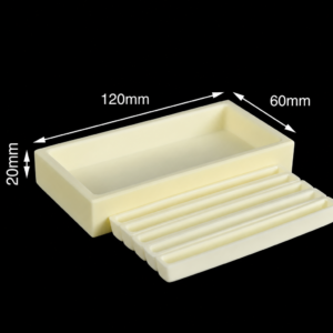 (MQACR196) Alumina Crucible Set, 120 × 60 × 20 mm, 5 Small Crucibles