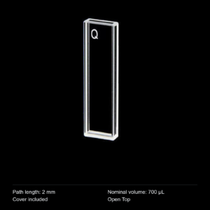 (MQQFL039) Quartz Fluorescence Cuvette, 2 mm path, Short-Path Fluorescence Cell