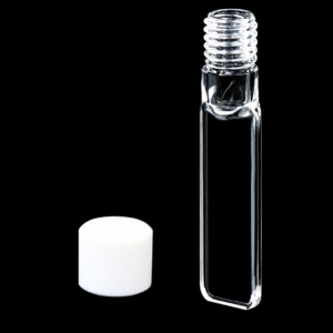 (MQQFL034) JGS1 Quartz Screw-Top Cuvette, 0.3 mm Path, 105 µL, Four-Way Light