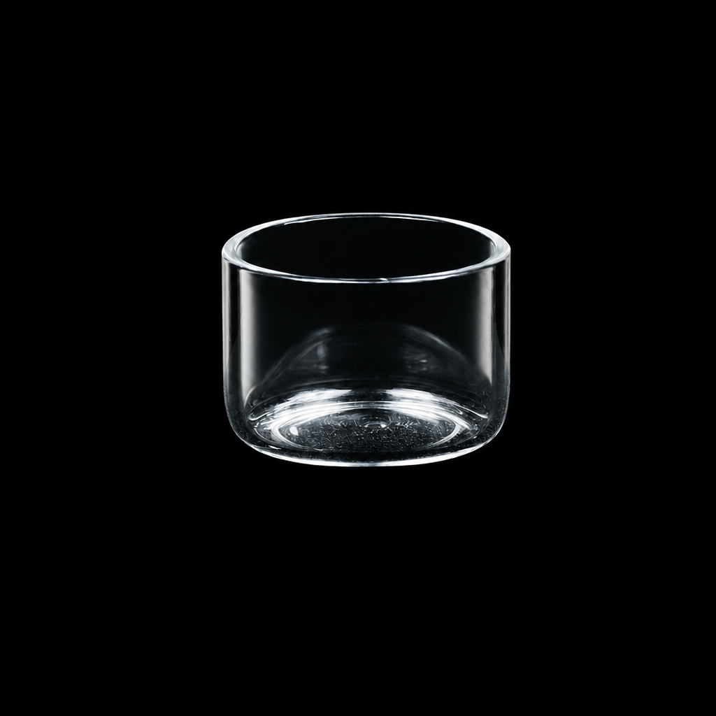 (MQQTT023) Quartz Flat-Bottom Test Tube, Ø30 × 20 mm, 10 mL, 1 Piece