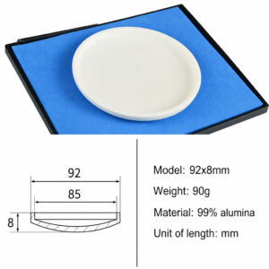 (MQAAC002) Alumina Crucible Lid, Ø92 × 8 mm, External-fitting
