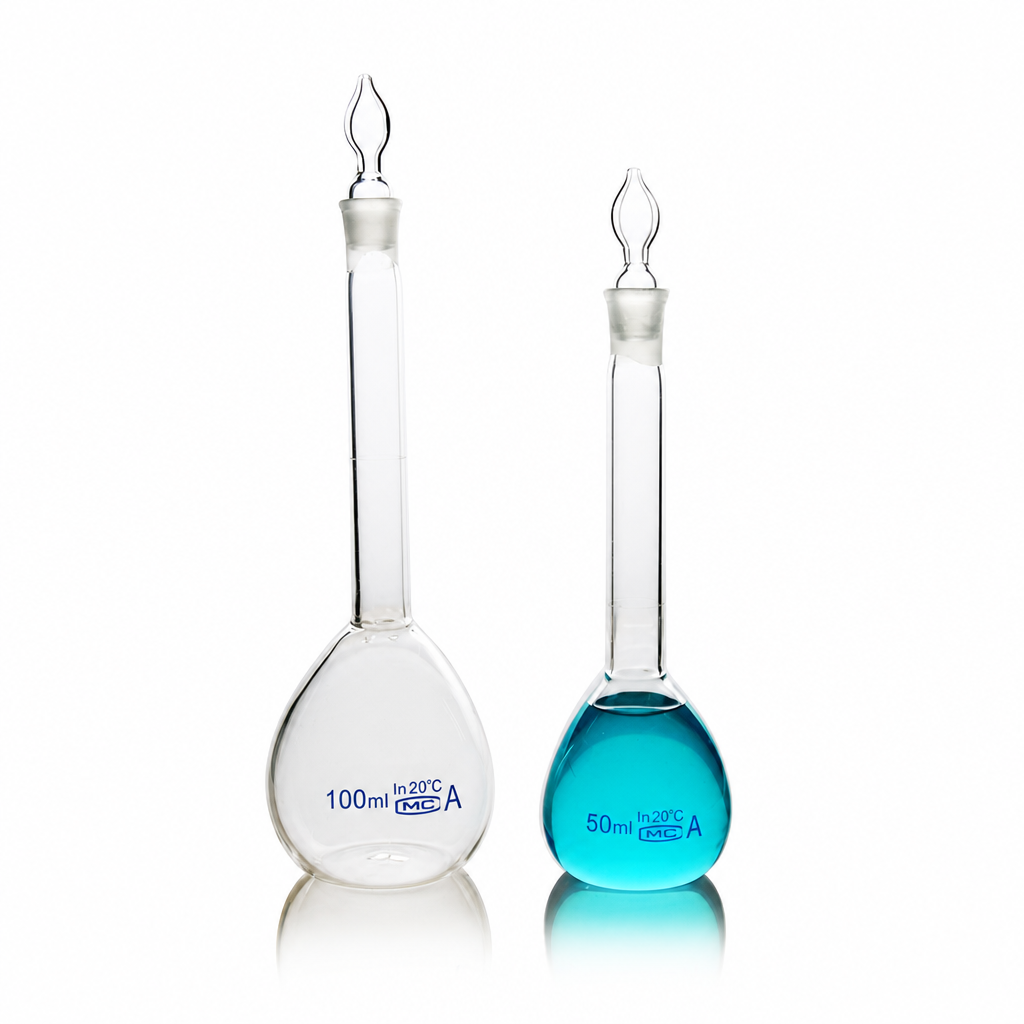 (MQQFS012) Quartz Volumetric Flask with Stopper, 50 mL, 1 Piece