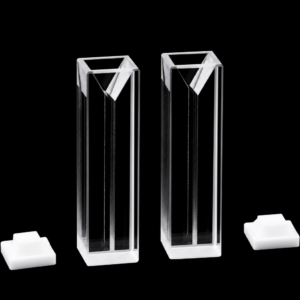 (MQQMC062) Glass Micro Cuvette, 10 mm Path, 350 µL, Four-Way Light, Pack of 2
