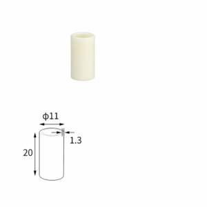 (MQACR473) Cylindrical Alumina Crucible, Ø11 × 20 mm, 1 mL