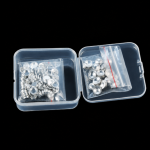 (MQACR553) Aluminum Thermal Analysis Crucible with Lid, Ø6 × 1.7 mm, Pack of 100 Sets