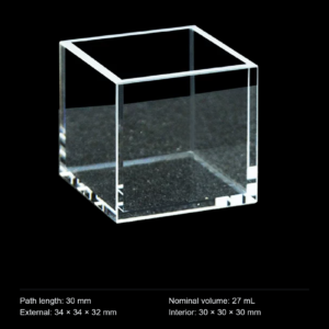 (MQQHC009) Quartz High-Capacity Cuvette, 30 mm Path, No Lid, Five-Sided Optical Windows