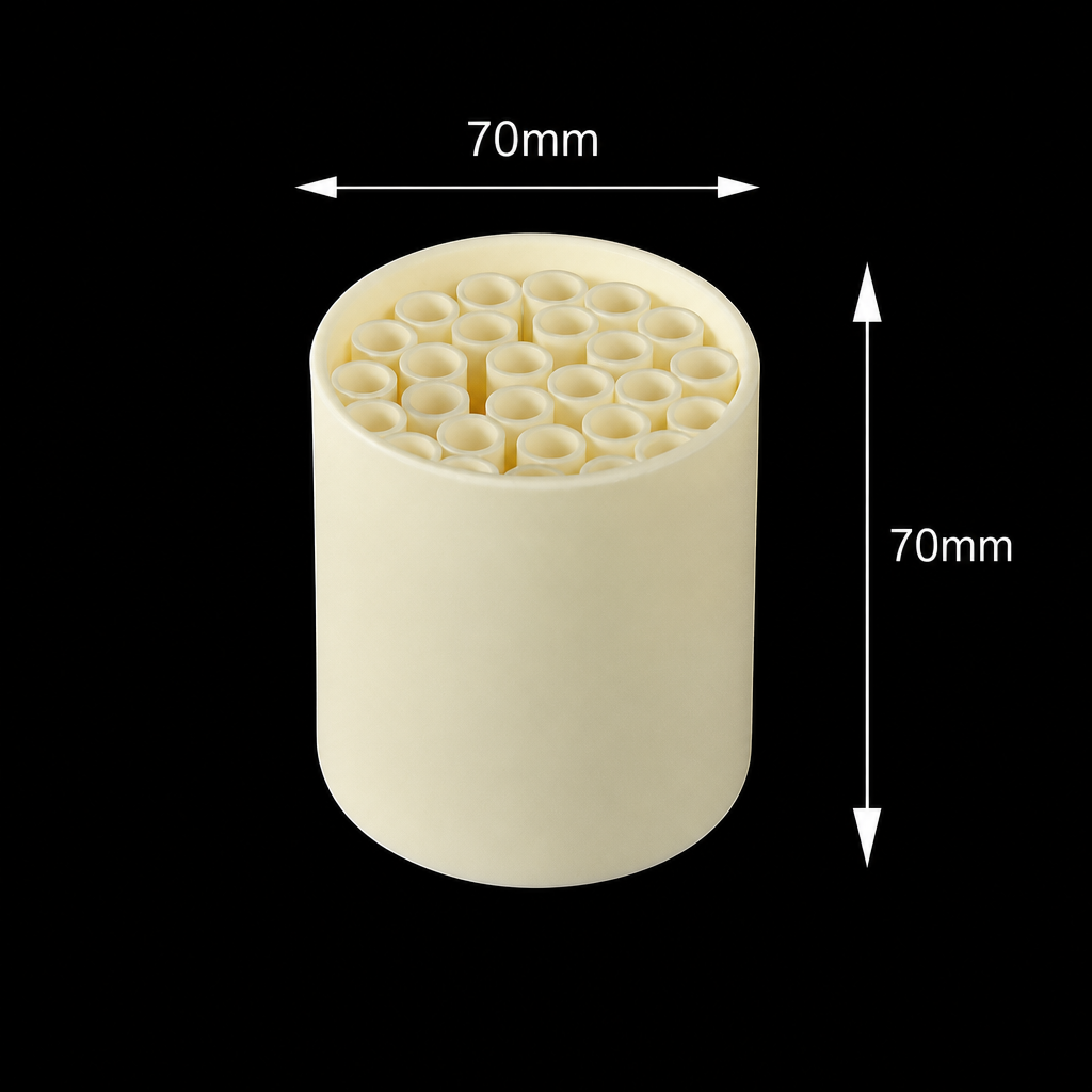 (MQACR221) Alumina Crucible Set, Ø70 × 70 mm, 27 Small Crucibles