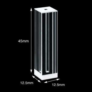 (MQQMC041) Quartz Micro Cuvette, 2 mm path, 160 µL nominal capacity, Narrow 2 × 2 mm Chamber