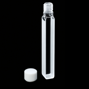 (MQQSC074) Quartz Screw-Top Cuvette, 10 mm path, 100 mm Height with Cap