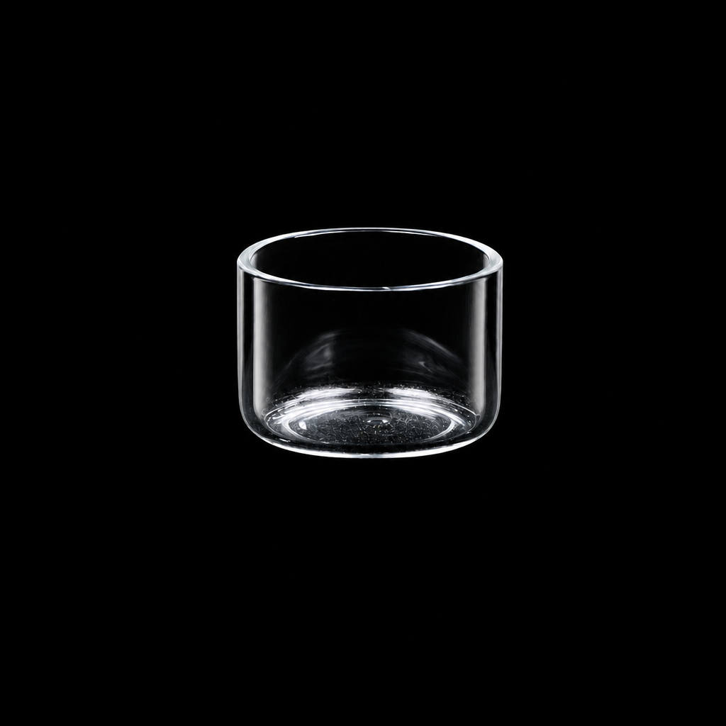 (MQQCR013) Flat-Bottom Quartz Crucible, Ø30 × 20 mm, 10 mL, 1 Piece