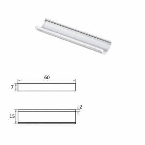 (MQQBO007) Quartz Boat, 60 × 15 × 7 mm, 1 Piece