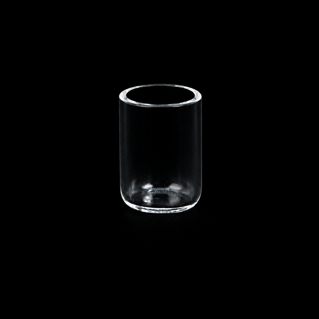 (MQQTT021) Quartz Flat-Bottom Test Tube, Ø18 × 25 mm, 4 mL, 1 Piece