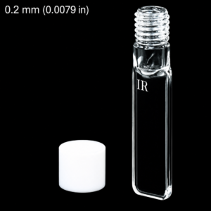 (MQQSC041) Quartz Screw-Top Cuvette, 0.2 mm path, 70 µL nominal capacity, JGS3 Quartz