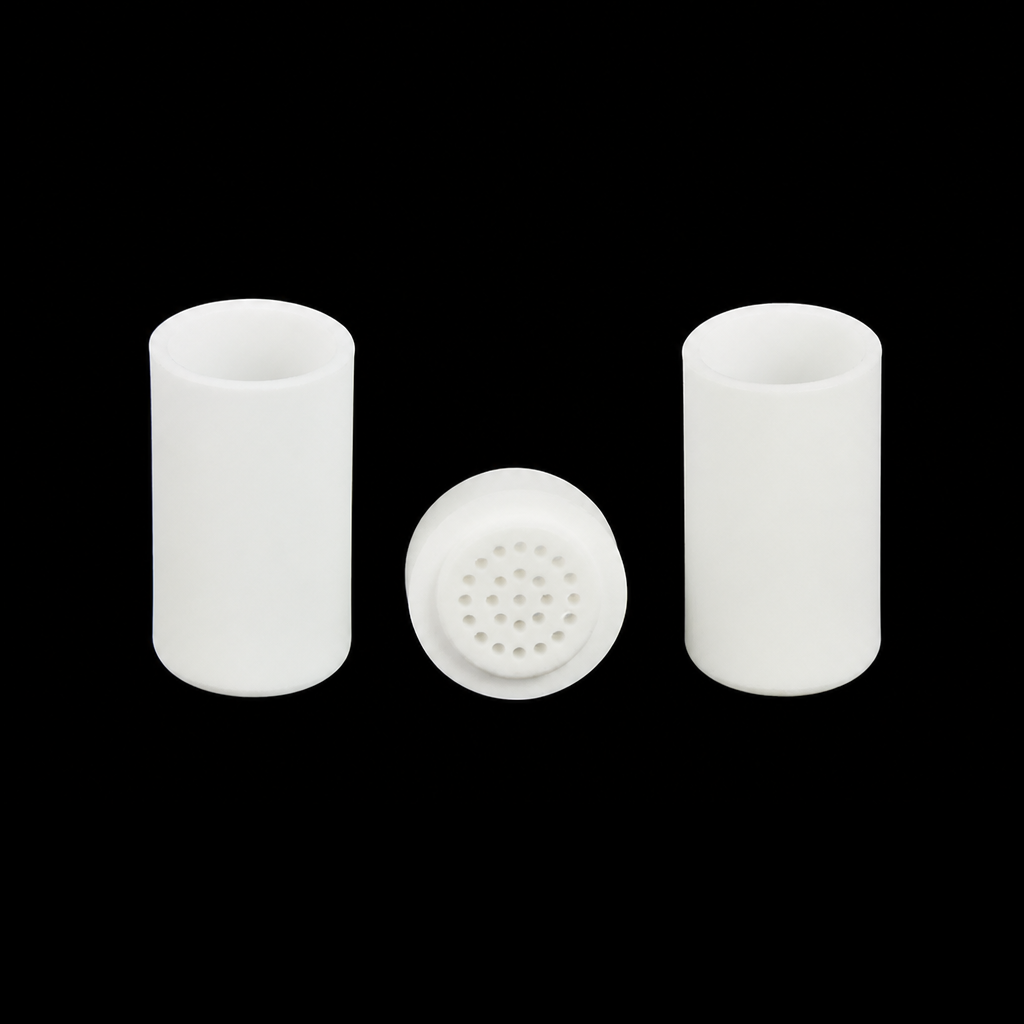 (MQACR599) Alumina Crucible Set with Perforated Lid, Ø16 × 28 mm