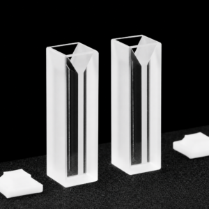 (MQQMC074) Glass Micro Cuvette, 10 mm Path, 700 µL, Two-Way Light, Pack of 2