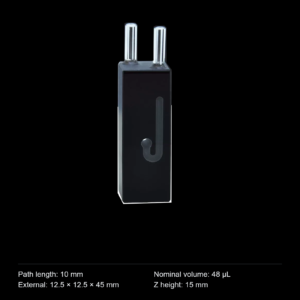 (MQQFC091) Quartz Flow Cell, 10 mm path, 48 µL nominal capacity, 2.5 mm Optical Opening