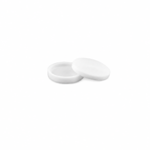 (MQACR354) Cylindrical Alumina Crucible with Lid, Ø20 × 3 mm, 0.4 mL