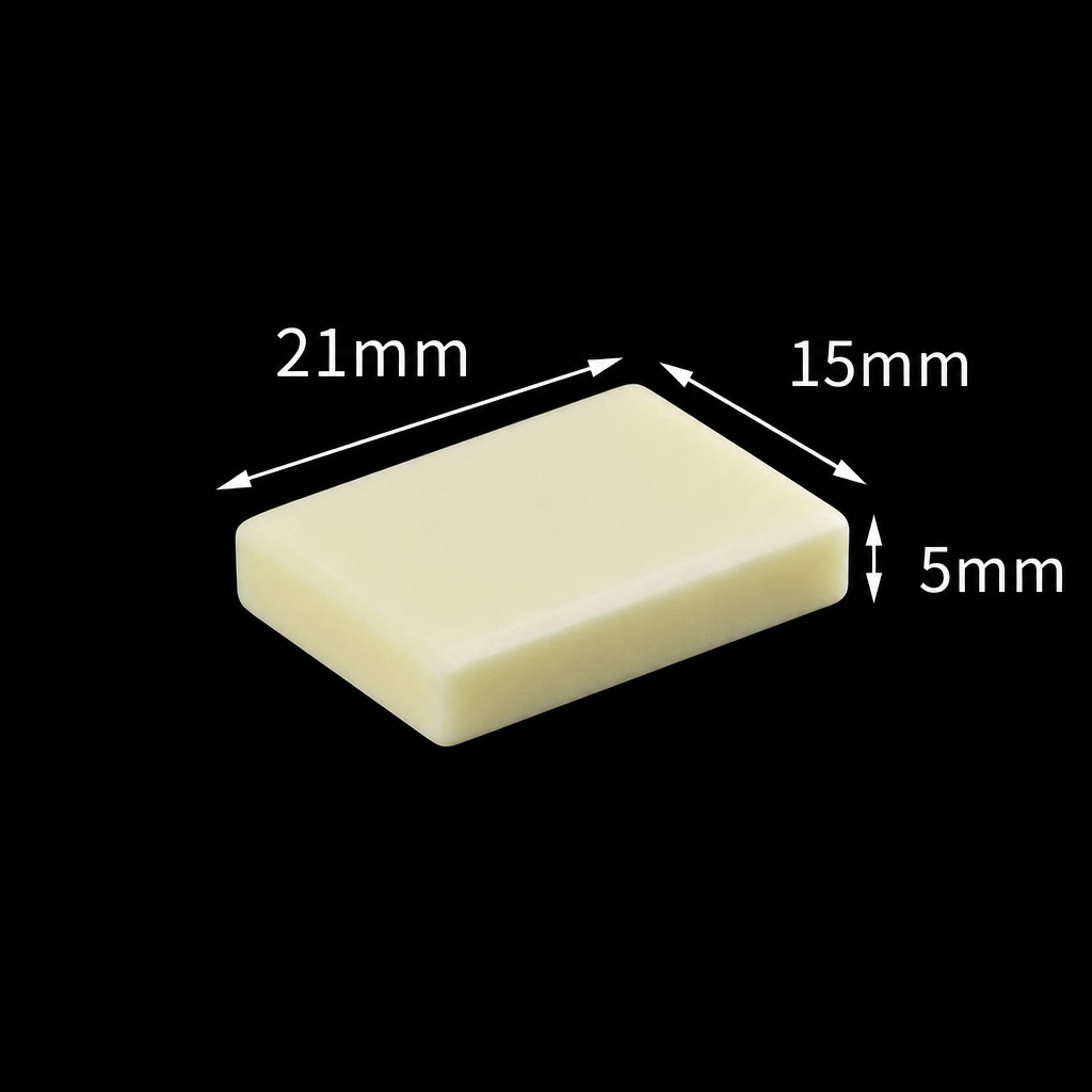 (MQACR011) Alumina Support Block, 21 × 15 × 5 mm
