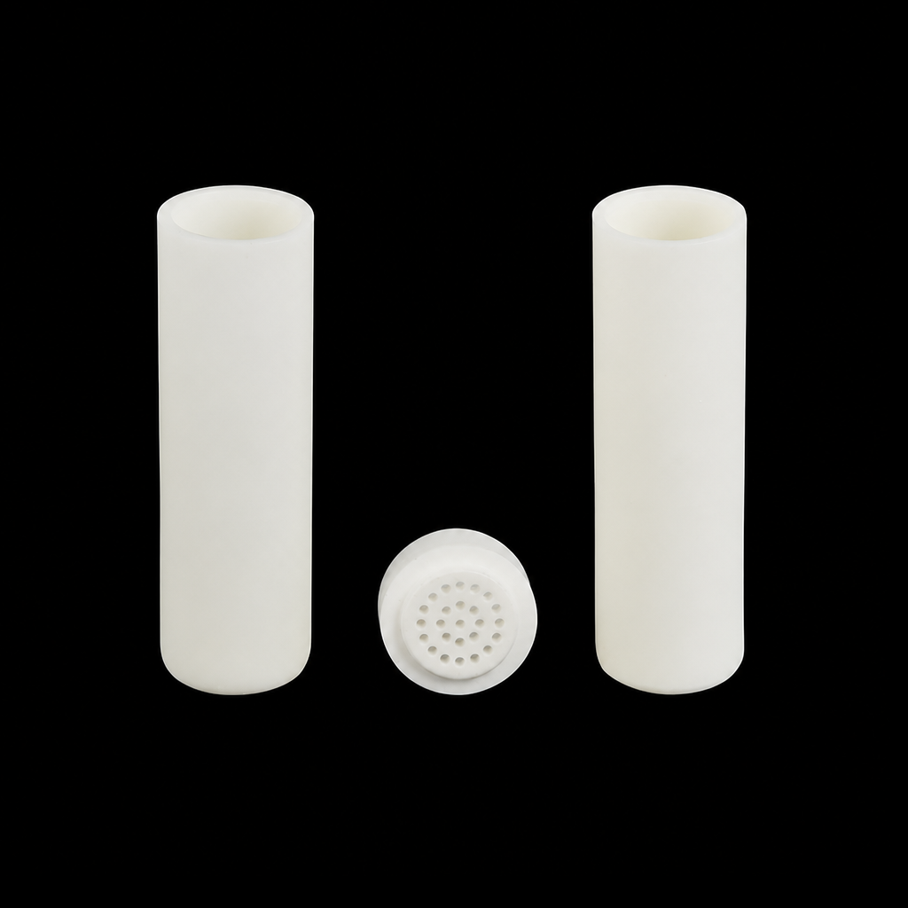 (MQACR600) Alumina Crucible Set with Perforated Lid, Ø16 × 50 mm