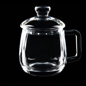 (MQQCR028) JGS1 Quartz Cup with Handle and Lid, 1 Piece