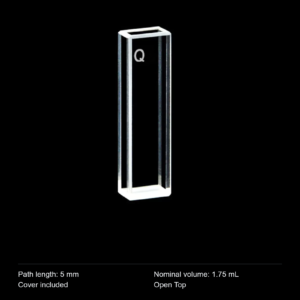 (MQQFL042) Quartz Fluorescence Cuvette, 5 mm path, Short-Path Fluorescence Cell