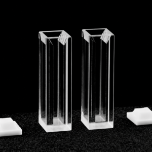 (MQQMC070) Glass Micro Cuvette, 10 mm Path, 1.75 mL, Four-Way Light, Pack of 2