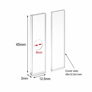 (MQQMC033) JGS1 Quartz Demountable Cuvette, 1 mm Path, 50 µL, Circular Recess