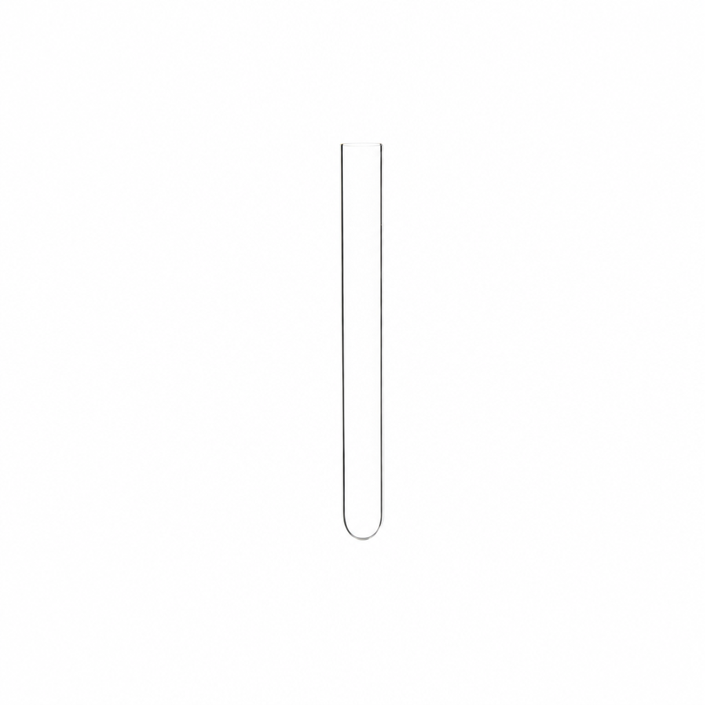 (MQQTT020) Quartz Round-Bottom Test Tube, Ø8 × 100 mm, 2 mL, 1 Piece