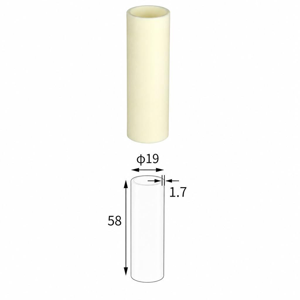 (MQACR383) Cylindrical Alumina Crucible, Ø19 × 58 mm, 10.5 mL