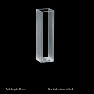 (MQPCU018) Plastic Standard Cuvette, 4.5 mL nominal capacity, Disposable Sample Chamber, Pack of 100
