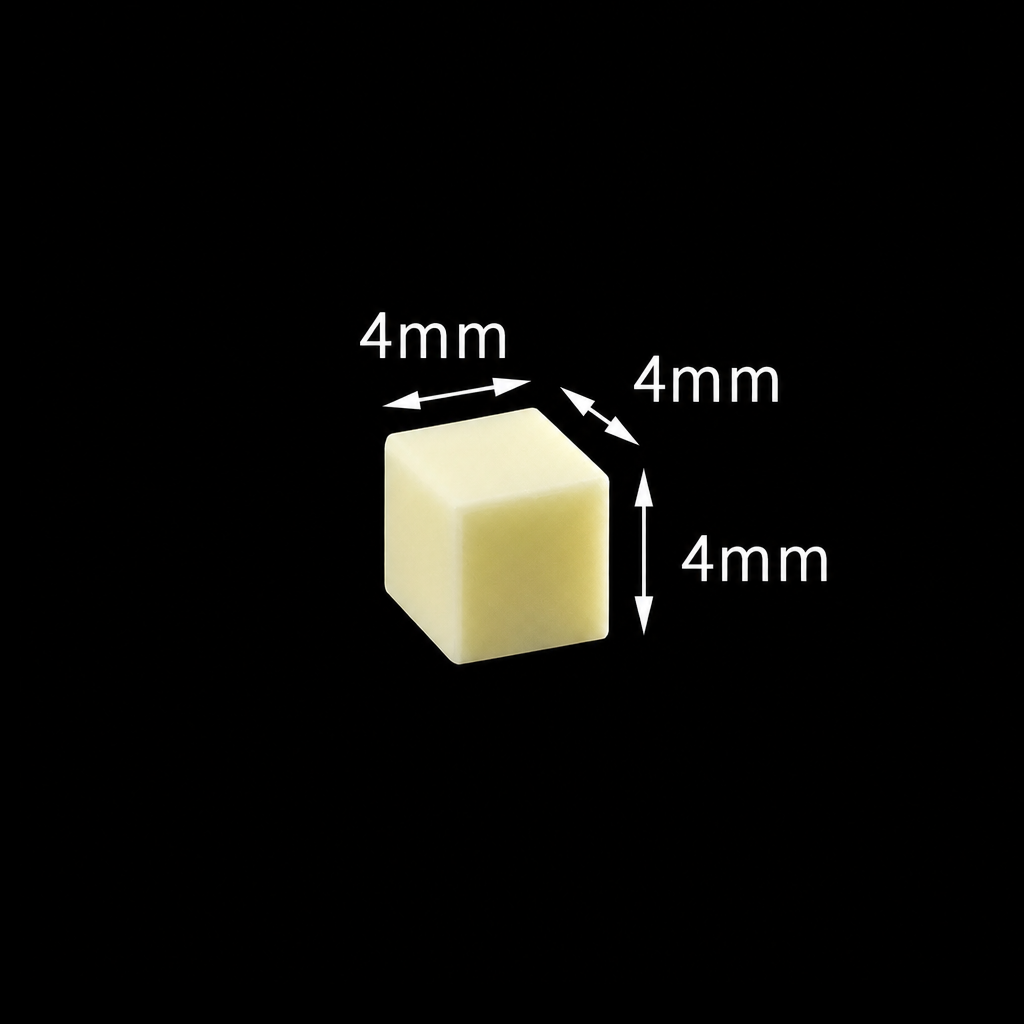 (MQACR006) Alumina Support Block, 4 × 4 × 4 mm