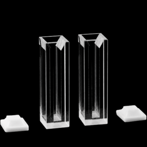 (MQQMC068) Glass Micro Cuvette, 10 mm Path, 1.4 mL, Four-Way Light, Pack of 2
