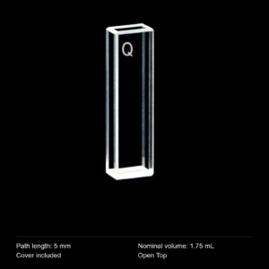 (MQQFL041) Quartz Fluorescence Cuvette, 5 mm path, Short-Path Fluorescence Cell