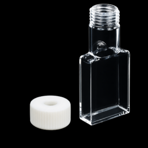 (MQQSC027) Quartz Screw-Top Cuvette, 30 mm path, 12 mL nominal capacity, Wide Sample-Access Opening