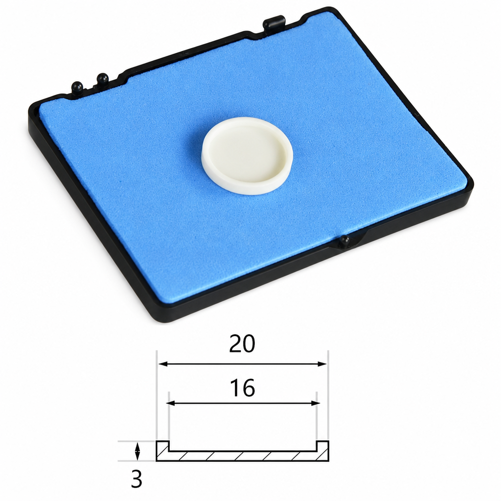 (MQAAC018) Alumina Crucible Lid, Ø20 × 3 mm, External-fitting
