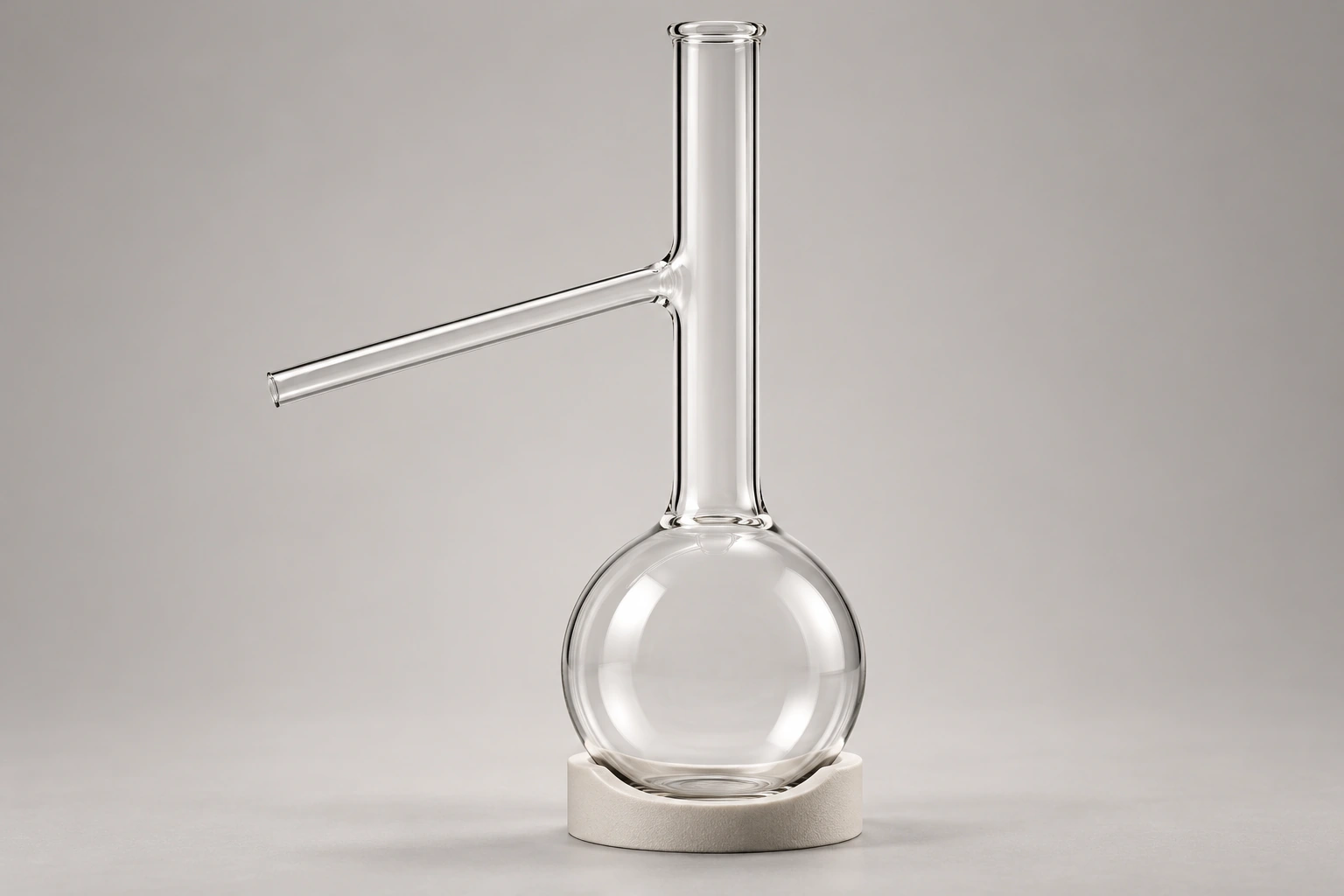 Quartz Distillation Flask: Planning the Side Arm and Supports