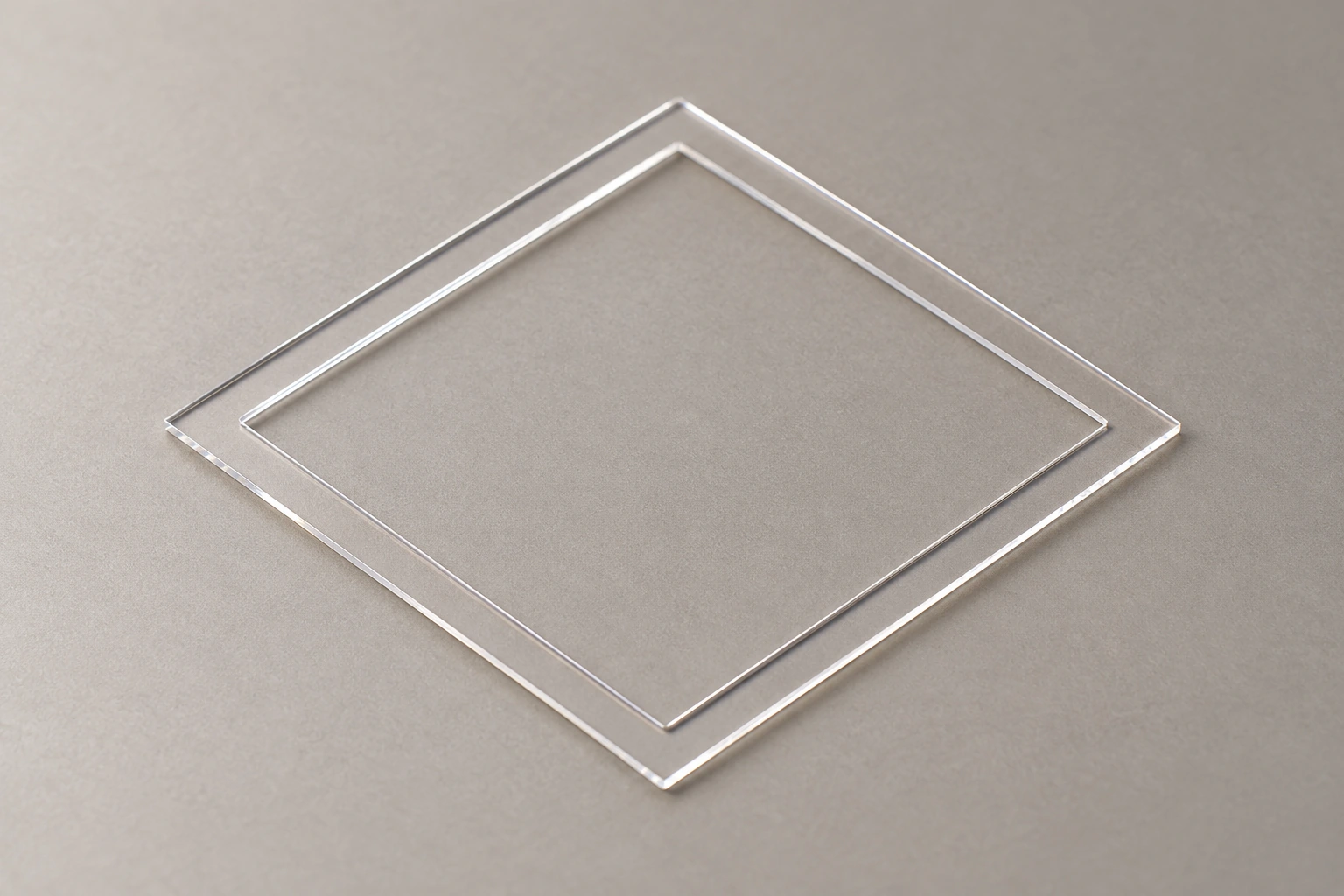 Thin Quartz Square Ring: Defining the Opening and Support Border