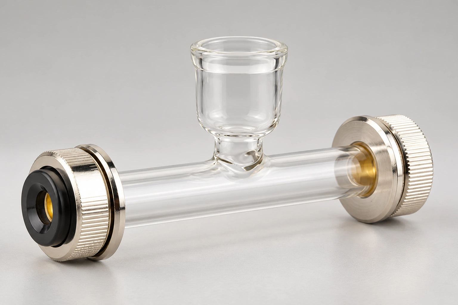 Funnel-Style Polarimeter Tube: Planning Top Filling and End Windows